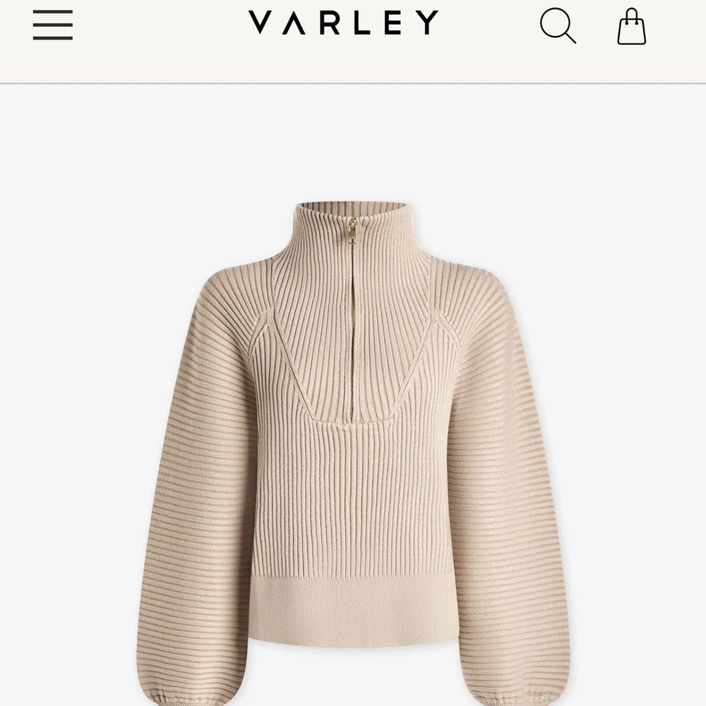 Varley Reid Half Zip Sweater🩷MAKE ME AN OFFER 🩷